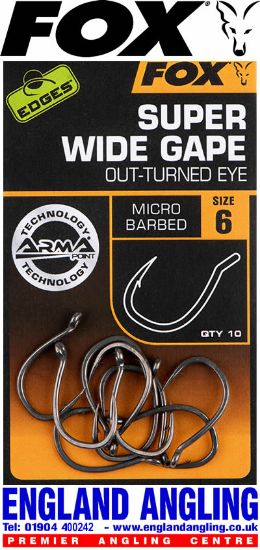 Picture of FOX Edges Super Wide Gape Hooks OUT-TURNED EYE (10 per pack)