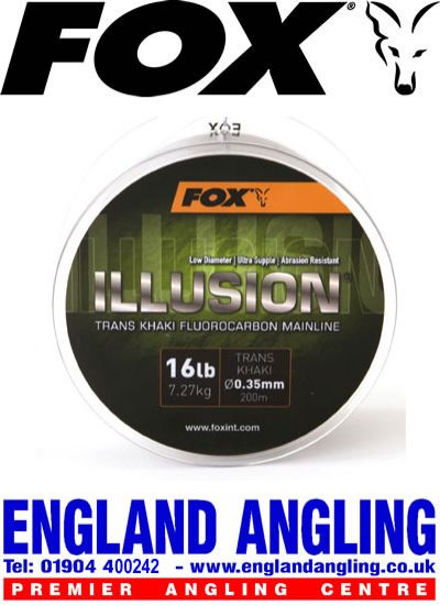 Picture of FOX Edges Illusion Soft Mainline - Trans Khaki Fluorocarbon Mainline