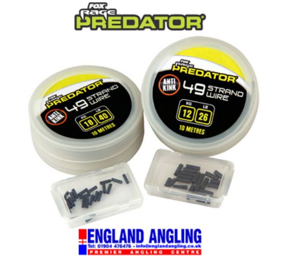 Picture of FOX Rage Predator 49 Strand Steel Wire Incl Crimps