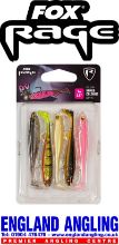 Picture of FOX Rage Slick Shads Mixed UV Colours (3 per pack) 9cm