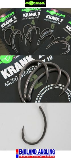 Picture of KORDA Krank X Hooks (ten per pack)