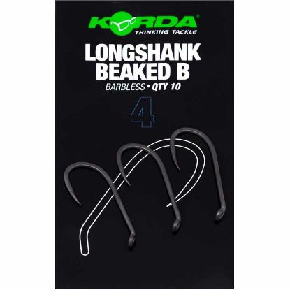 Picture of KORDA Longshank Beaked Hooks Barbless (10 per pack)