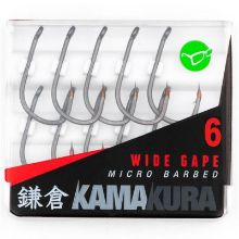 Picture of KORDA KamaKura Hooks WIDE GAPE Micro Barbed sz 6
