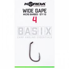 Picture of KORDA Basix Hooks Wide Gape Hooks Sz4 MicroBarbed