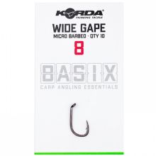 Picture of KORDA Basix Hooks Wide Gape Hooks Sz8 MicroBarbed