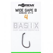 Picture of KORDA Basix Hooks Wide Gape Hooks Sz4 Barbless