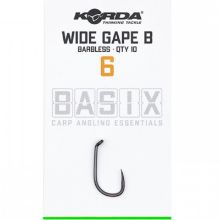 Picture of KORDA Basix Hooks Wide Gape Hooks Sz6 Barbless