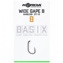 Picture of KORDA Basix Hooks Wide Gape Hooks Sz8 Barbless