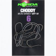 Picture of KORDA Choddy Hooks MicroBarbed  (10 per pack) size 6  barbed