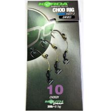 Picture of KORDA Ready Tied Chod Rigs Microbarbed (3 per pack) Short Barbed size 10