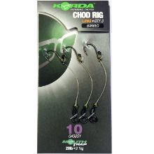Picture of KORDA Ready Tied Chod Rigs Microbarbed (3 per pack) Long Barbed size 10