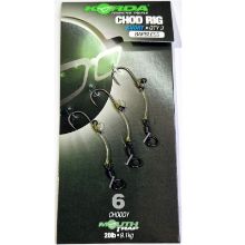 Picture of KORDA Ready Tied Chod Rigs Barbless (3 per pack) Short Barbless size 6
