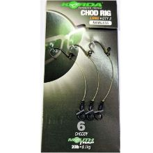 Picture of KORDA Ready Tied Chod Rigs Barbless (3 per pack) Long Barbless size 6