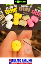 Picture of KORDA Fake Food Slow Sinking Dumbells IB Yellow 8mm  10 per pack