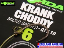 Picture of KORDA Krank Choddy Hooks BARBLESS  (10 per pack) Size 6 barbless