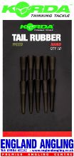 Picture of KORDA Dark Matter Nano Tail Rubbers (10 per pack) Tail Rubber  Silt