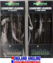 Picture of KORDA Leadcore Leaders with Ring Swivel (3 per pack) Ring Swivel Gravel