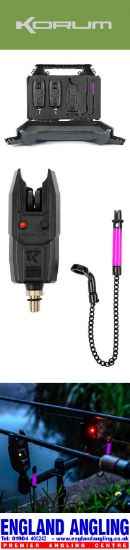 Picture of KORUM KBI-R 2 Rod Bite Alarm Presentation Set
