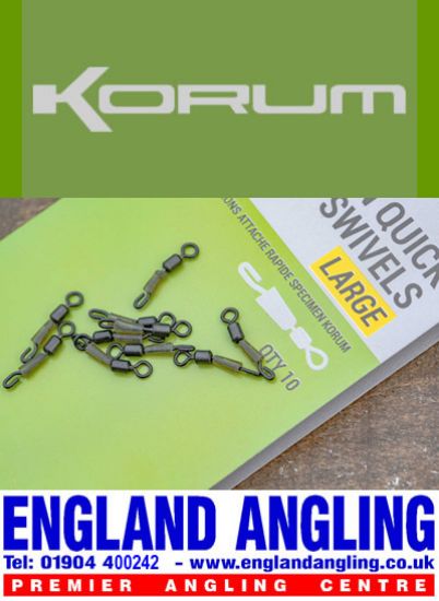 Picture of KORUM Specimen Quick Snap Swivels (10 per pack)