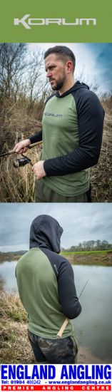 Picture of KORUM Dri-Active Hooded LongSleeve T-Shirt Medium *SALE*