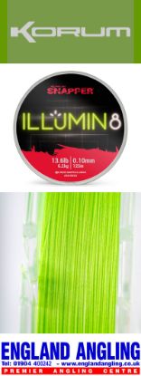 Picture of KORUM SNAPPER Illumin 8 Braid 125m 0.10mm  13.6lb/6.2kg *SALE*