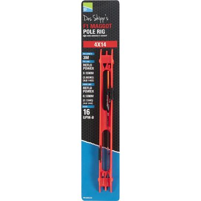 Picture of PRESTON F1 Maggot Pole Rig 4 x 10