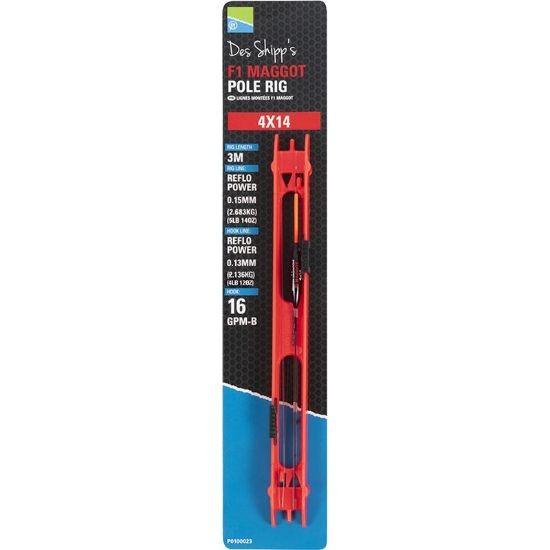 Picture of PRESTON F1 Maggot Pole Rig 4 x 10