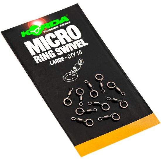 Picture of KORDA Micro Rig Ring Swivels (10 per pack)