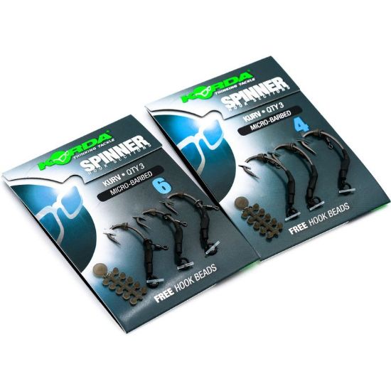 Picture of KORDA Spinner Hook Sections Ronnie Rigs incl hook beads (3 per pack)