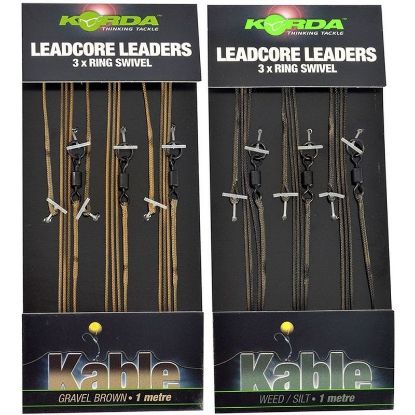 Picture of KORDA Leadcore Leaders with Ring Swivel (3 per pack)