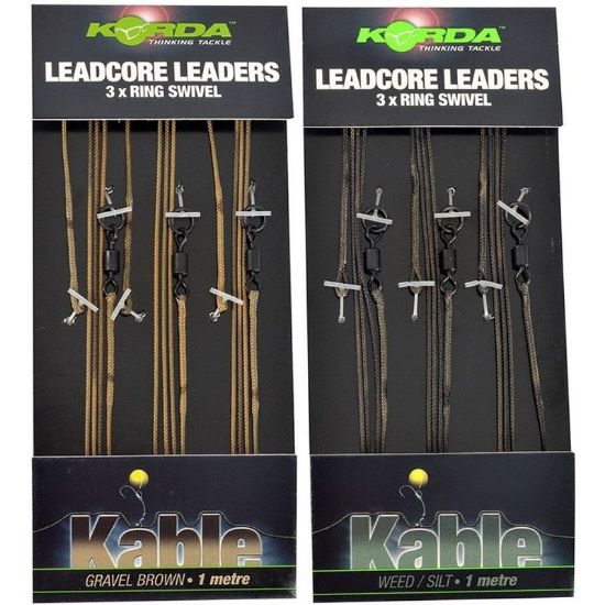 Picture of KORDA Leadcore Leaders with Ring Swivel (3 per pack)