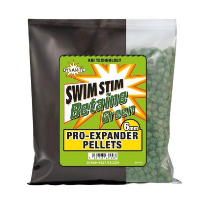 Picture of DYNAMITE BAITS Swim Stim Pro-Expander Pellets 300g Betaine Green 6mm