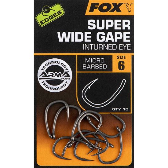 Picture of FOX Edges Super Wide Gape Hooks INTURNED EYE (10 per pack)