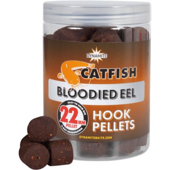 Picture of DYNAMITE Baits Catfish Hook Pellets Bloodied Eel 22mm