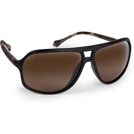Picture of FOX AV8 Black And Camo Polarized Sunglasses with Brown Lens