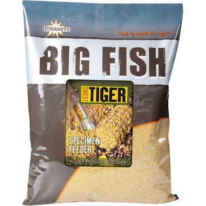 Picture of DYNAMITE BAITS Big Fish Sweet Tiger and Corn Specimen Feeder Groundbait 1.8KG