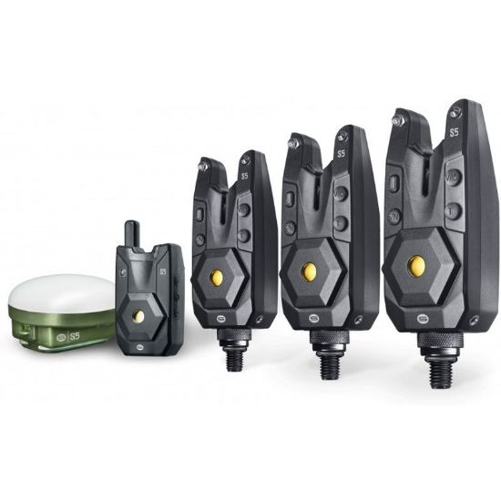 Picture of SABER S5 Wireless Bite Alarm Set incl Bivvy Light