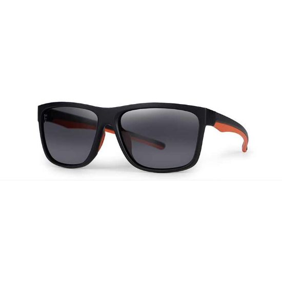Picture of FOX Collection Sunglasses Black Orange Shades Grey Lense