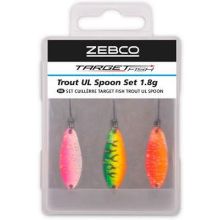Picture of ZEBCO Target Fish Trout UL Spoon Barbless (3 Pack) 1.8g