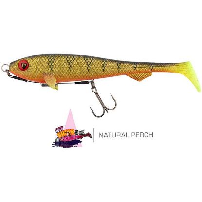 Picture of FOX RAGE  Super Slick Shad 18cm 7inch Loaded UV Natural Perch