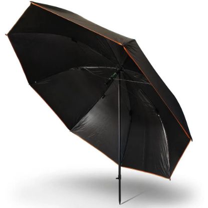 Picture of NGT Umbrella  50inch Black Match Brolly with Taped Seams and Nylon Case