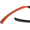 Picture of FOX Collection Wraps Black/Orange Polarized Sunglasses with Grey Lens