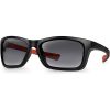 Picture of FOX Collection Wraps Black/Orange Polarized Sunglasses with Grey Lens