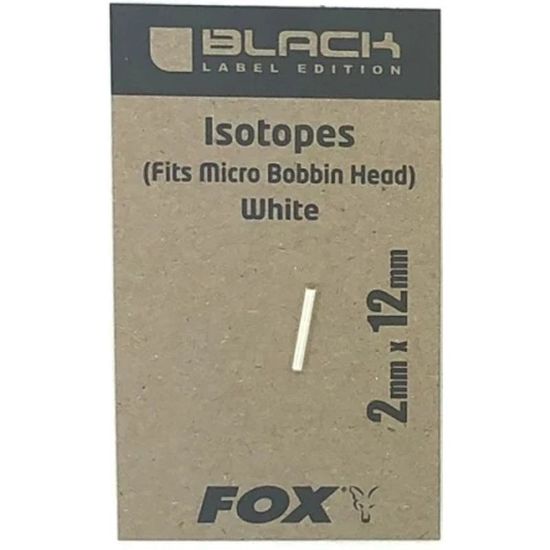 Picture of FOX Black Label Isotope (White, 1 per pack) Small 12mm x 2mm
