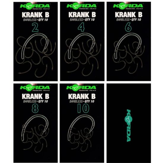 Picture of KORDA Krank Hooks BARBLESS  (10 per pack)