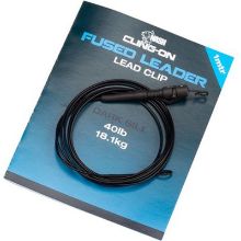 Picture of NASH Cling-On Fused Leader 1m LEAD CLIP SILT