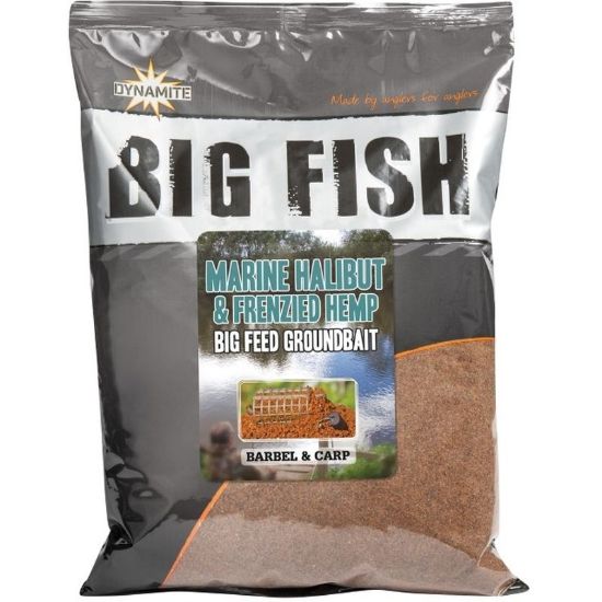 Picture of DYNAMITE BAITS Big Fish Marine Halibut & Frenzied Hemp Groundbait 1.8KG