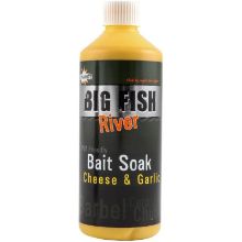 Picture of DYNAMITE BAITS Big Fish River Bait Soak 500ml Cheese & Garlic