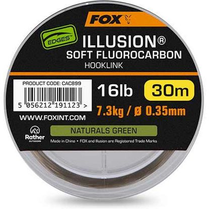 Picture of FOX Illusion Soft Fluorocarbon Hooklink 30m 16lbs 0.35mm