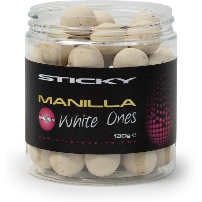 Picture of STICKYBAITS Manilla White Ones Wafters 16mm 130g pot